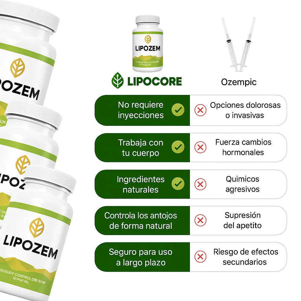 Lipozem - la fórmula inteligente que transforma la biología femenina después de los 40