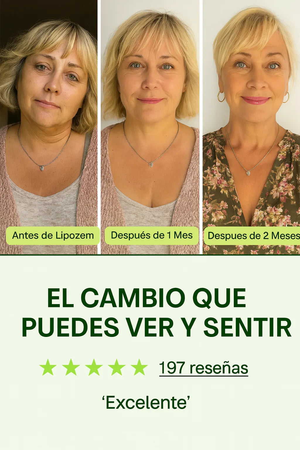Lipozem - la fórmula inteligente que transforma la biología femenina después de los 40