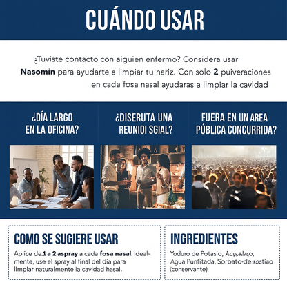 Nasomin Defense® — Limpieza nasal natural con poder de yodo