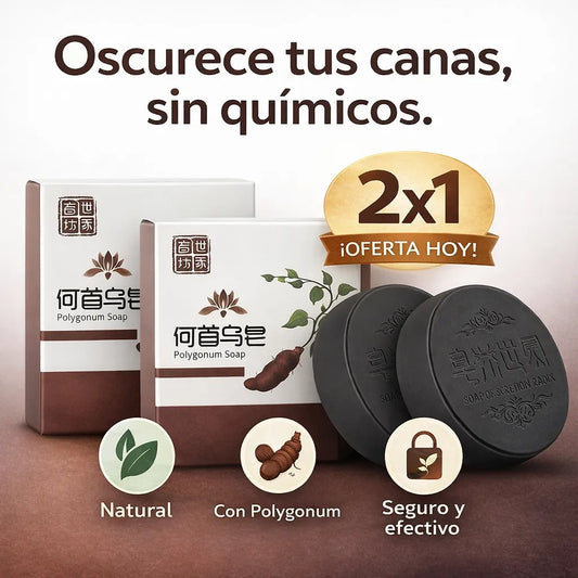 CoverSoap™ 2x1  – El jabón natural que oscurece las canas y rejuvenece tu cabello en solo 14 días