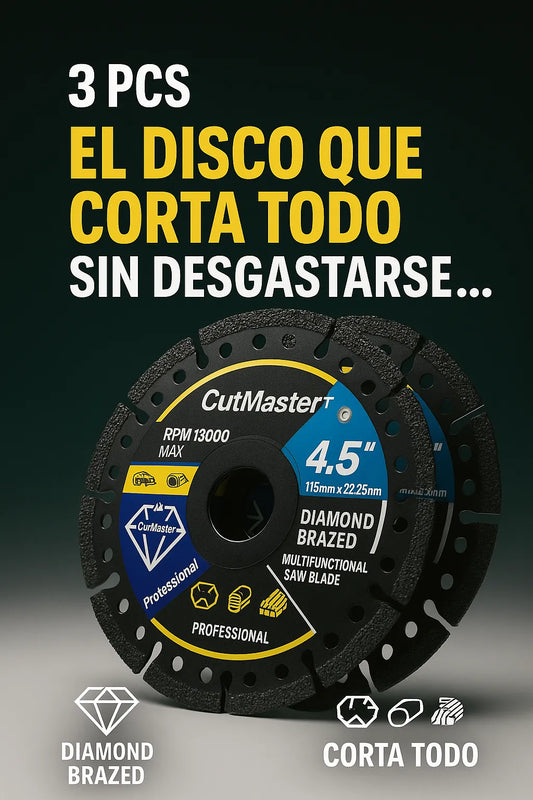 CUTMASTER™ x3 – El disco que corta TODO sin desgastarse… en segundos