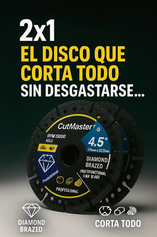 CUTMASTER™ 2x1 – El disco que corta TODO sin desgastarse… en segundos