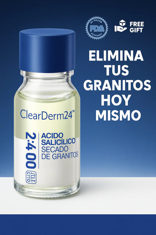 ClearDerm24™ – El Secador de Granitos que Desinflama y Limpia tu Piel en 24 Horas
